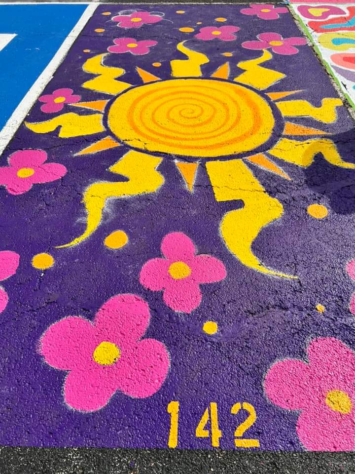 Rochester High Seniors Paint Their Parking Spots for Second Year in a Row