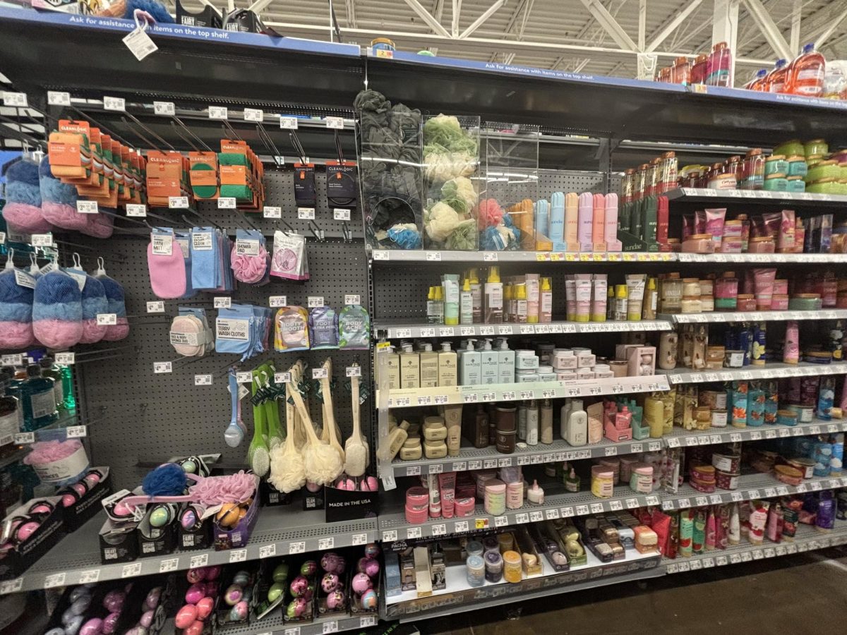 Skincare/hygiene product aisle selection found at Walmart Lejune Dr, Springfield, IL.