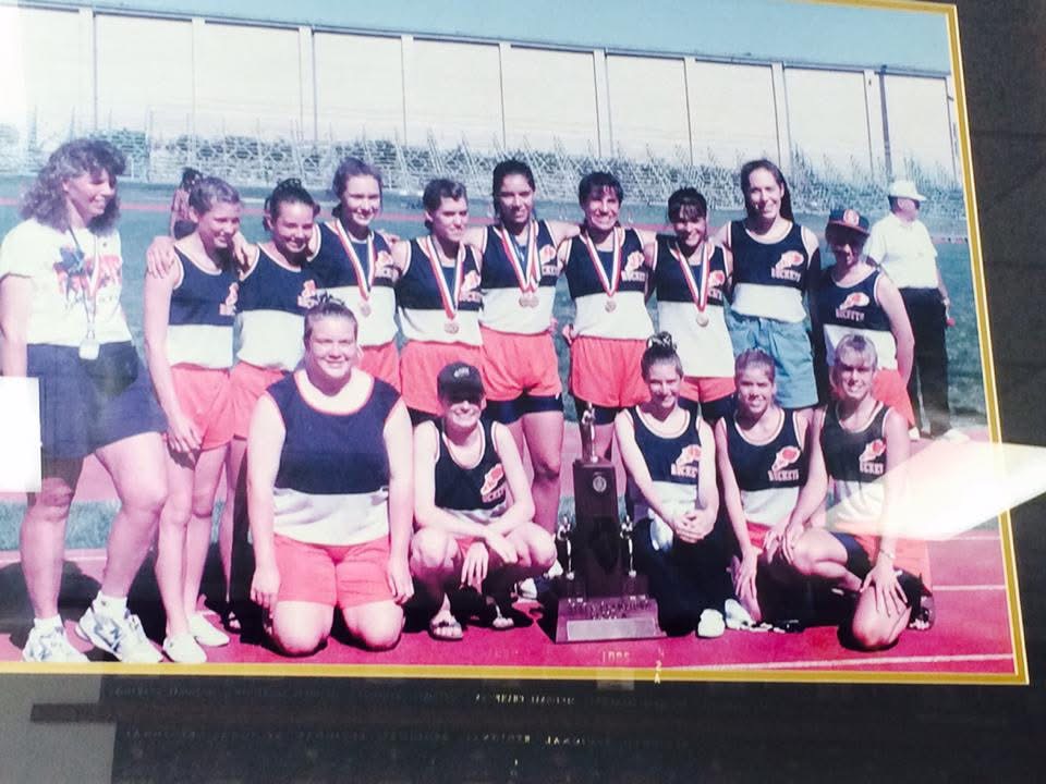 Rochester's 1994 track team. The first State Championship for the team.